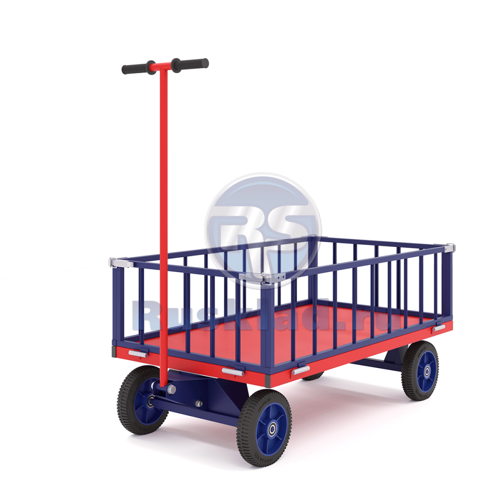 Тележка с поворотной осью и трубчатыми бортами ТПОБ Т Тележка с поворотной осью и трубчатыми бортами ТПОБ Т