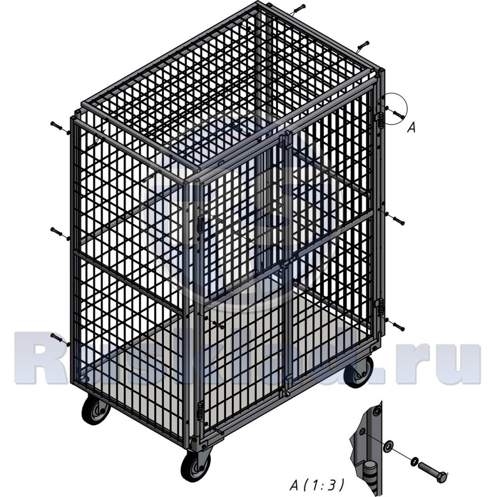 Шкаф сетчатый металлический. ШСМ Шкаф сетчатый металлический. ШСМ